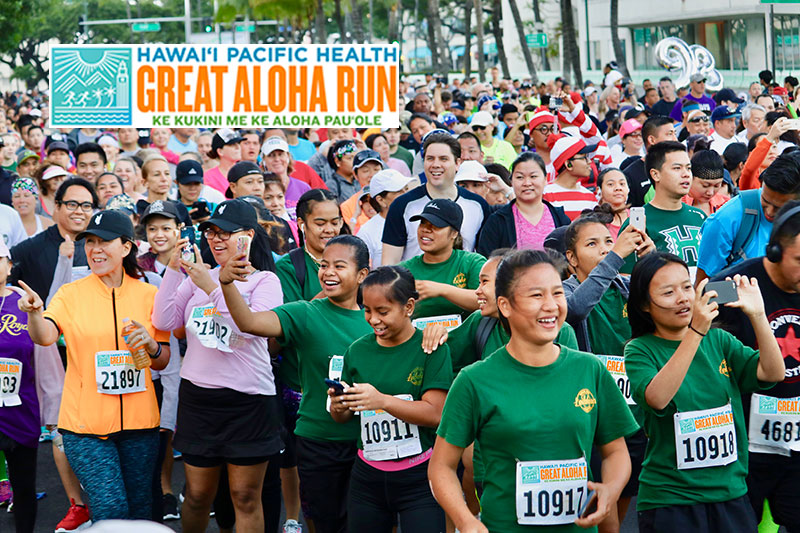 Great Aloha Run Honolulu, Hawaii Running